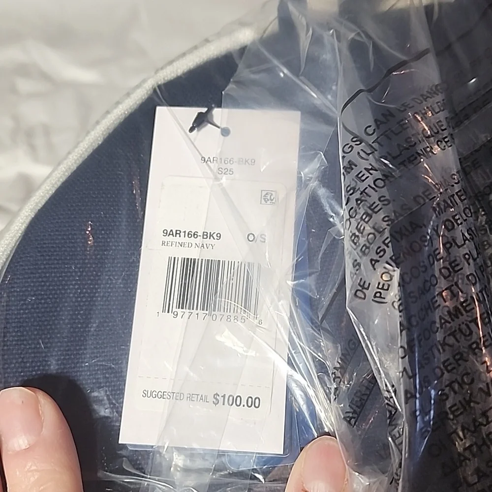 NWT Polo Ralph Lauren White And Blue Backpack With Patches In RL Box